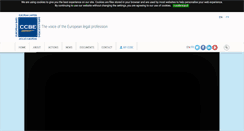 Desktop Screenshot of ccbe.org