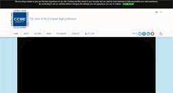 Desktop Screenshot of ccbe.eu