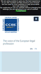 Mobile Screenshot of ccbe.eu