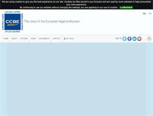 Tablet Screenshot of ccbe.eu